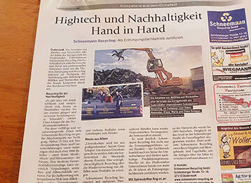 Hightech und Nachhaltigkeit Hand in Hand